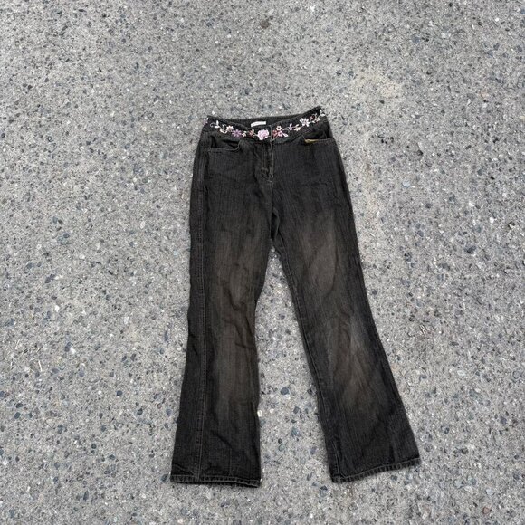 Stunning Y 2 K Embroidered Low Rise Jean - Picture 1 of 4
